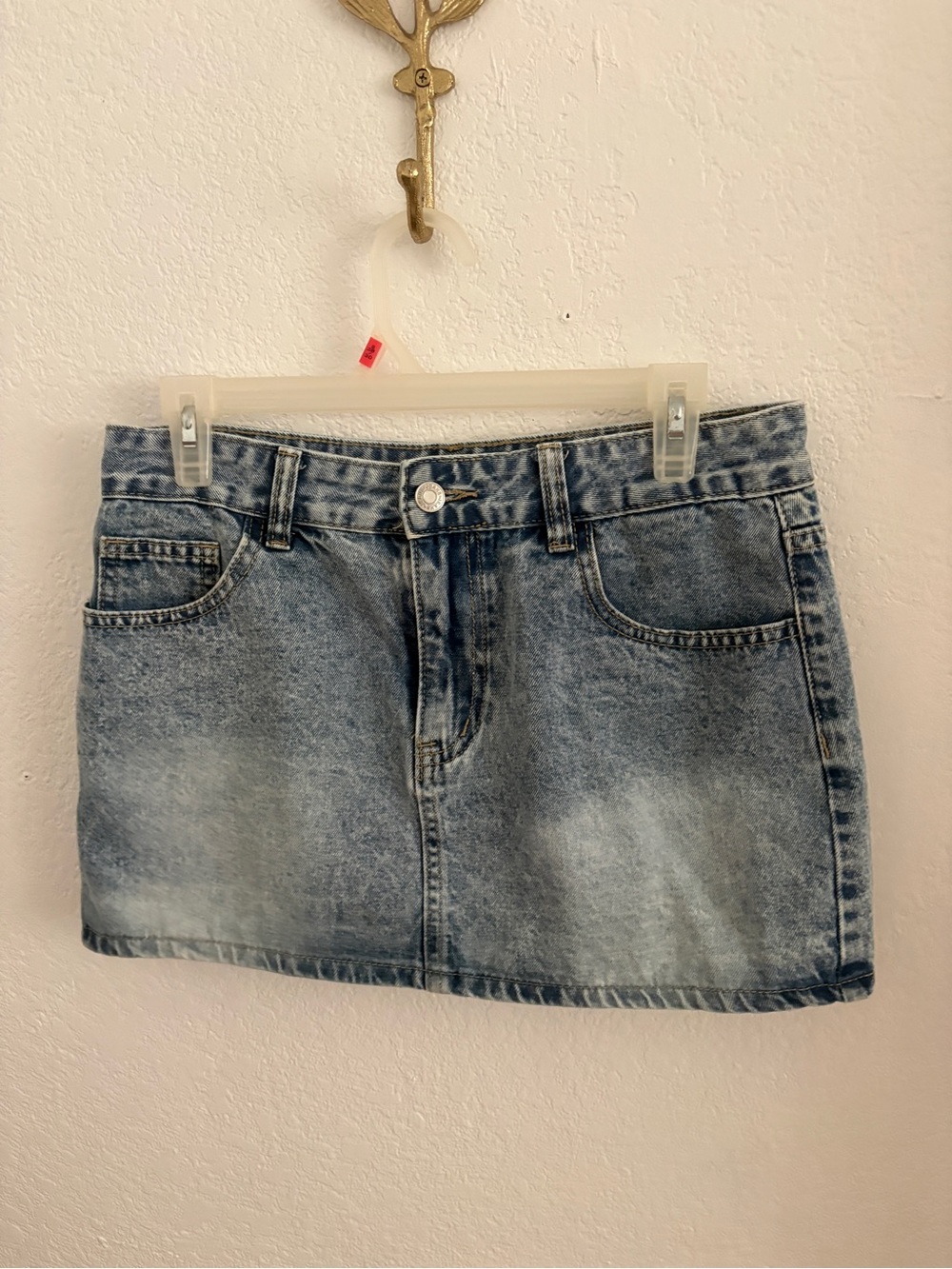 Denim Mini Skirt - Light Blue
